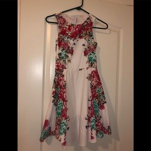 White floral dress